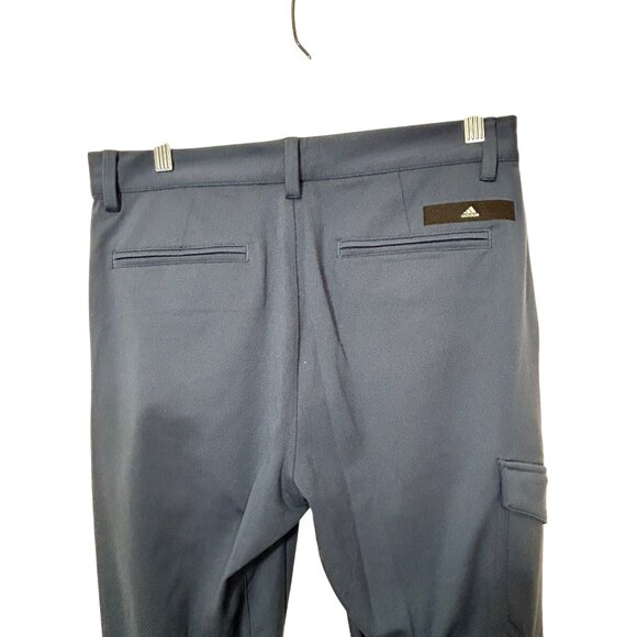 Adidas Men’s Navy Blue Golf Casual Pants 30 x 30 GM3494 Pockets Loops Logo Woven - Picture 16 of 16